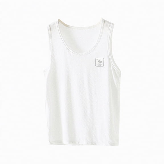 JUMEYU Under Shirts for Boys Boys Tank Top for Infant and Toddler Kids 12 18 Months (White,12-18 Months)