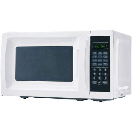 Mainstays 0.7 Cu. Ft. 700W White Microwave with 10 Power (Best Dorm Microwave 2019)