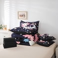 thumbnail image 6 of Feelyou Child Axolotl Animal Comforter Set 7pcs, Stars Starry Sky Queen Bedding Sets, 6 of 8