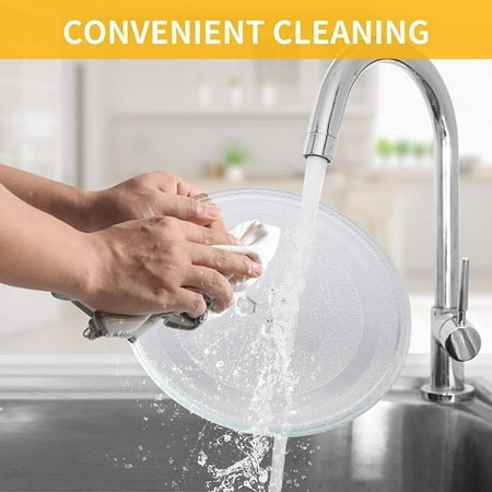 

microwave glass plate replacement 9.6 Inch Microwave Plate Spare Microwave Dish Durable Universal Microwave Turntable Glass Plates Round Replacement Plate