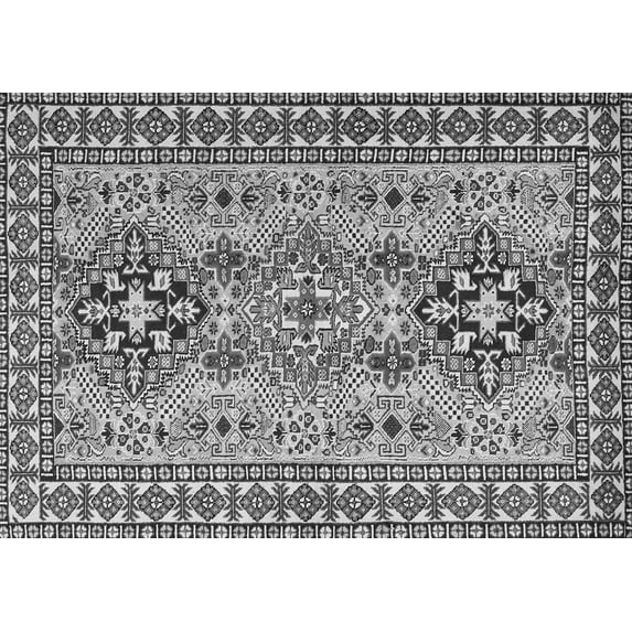 Ahgly Company Indoor Rectangle Persian Gray Traditional Area Rugs, 2' x 4'