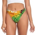 thumbnail image 1 of Fotbe Cool Dinosaur Playing Guitar Tanga Sin Costuras para Mujer con Estampado – Panties Invisibles, Transpirables y Cómodos para Uso Diario-4X-Large, 1 of 6