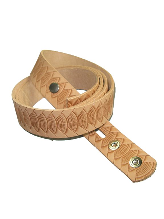 1-1/4" Embossed Reptile Weave Belt Blank
