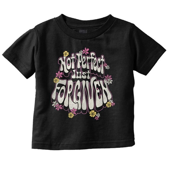 Christian Not Perfect Just Forgiven Youth T Shirt Tee Girls Infant Toddler Brisco Brands 6M