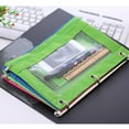 thumbnail image 6 of OYIGU Pencil Pouch with 3 Ring Binder, 3-Holes Zipper Pencil Pouches, Binder Pencil Case with Smooth Zipper, Clear Window Pencil Case for Binder, Detachable Folder Large Capacity Pencil Case, 6 of 8