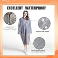 thumbnail image 4 of Kannior EVA Raincoat, Unisex Hooded Long Length Waterproof Reusable Rain Ponchos, Fits Most for Outdoor Travel Hiking Commute, 4 of 5