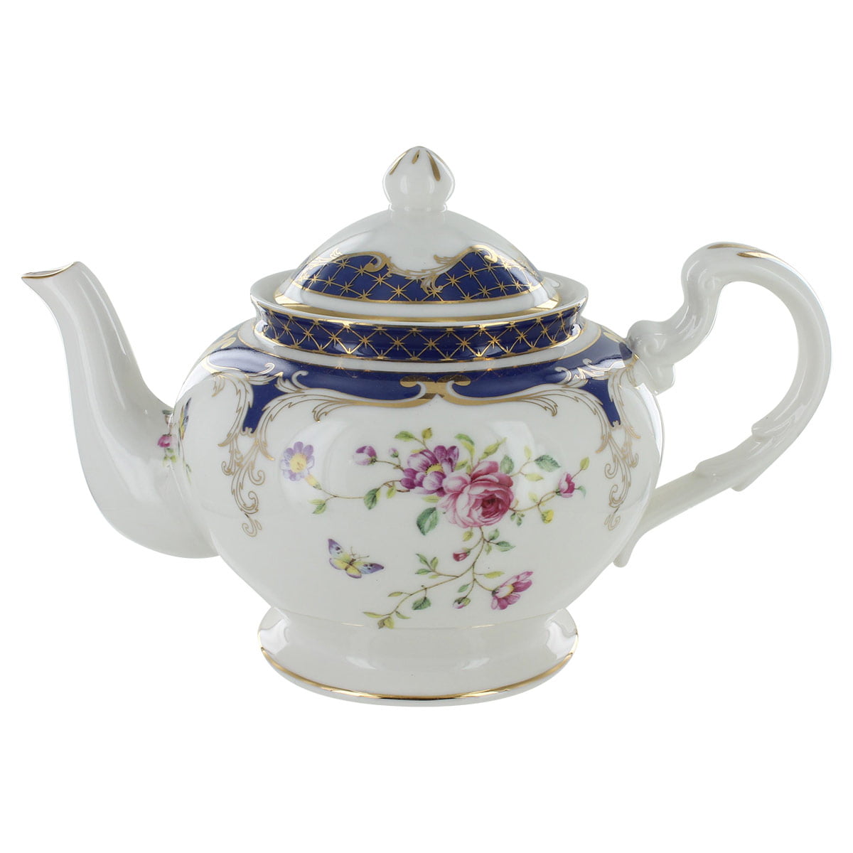 Timeless Rose Porcelain Teapot 37oz 