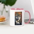 thumbnail image 3 of CafePress - Wolf 024 Mugs - 11 oz Ceramic Mug - Novelty Coffee Tea Cup, 3 of 4
