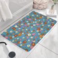 thumbnail image 3 of Pioneer Flower Floral Print Flannel Non Slip Door Rugs,Washable Door Mats Indoor,Decorative Door Mats,Dirt-Resistant and Absorbent Doormat for Entrance,Bedroom,Kitchen,Bathroom,31.5"x17", 3 of 4