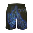 thumbnail image 3 of Tool Band Men's Swim Trunks Board Shorts Drawstring Elastic Waist Quick Dry Swimsuits Beach Shorts with Pockets XL, 3 of 8