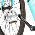 thumbnail image 3 of Mountain Bike Pedal, Aluminum Alloy Flat Platform Bicycle Pedals With Reflector For Road Bike And Mtb, Sealed Bearing, Thread Size 9/16 Inchsilver, 3 of 4