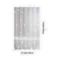 thumbnail image 3 of Lksixu Frosted Shower Curtain for Bathroom, 47"x71" Translucent Shower Curtain with Drop Pattern, Waterproof Quick-Drying Plastic Shower Curtain Modern Style Bathroom Decor for Bathtubs Spa, 3 of 8