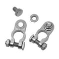 thumbnail image 3 of HLGDYJ 2Pcs Positive & Negative Cargo Type Zinc Coat Battery Terminals Clamp Connectors, 3 of 9
