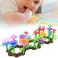 thumbnail image 6 of NeveLance 104Pcs Children DIY Mini Garden Flowers Blocks Assembly Educational Toy, 6 of 8