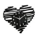 thumbnail image 5 of Reloj de pared con forma de corazón, moderno, decorativo, silencioso, acrílico, analógico, grande Negro, 5 of 9