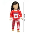 thumbnail image 3 of ToyKingdee Christmas Dolls Clothes and Accessories Xmas Doll Shirt Trousers Dress Doll Outfits Set for Doll Gifts, 3 of 6