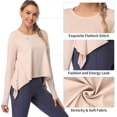 thumbnail image 3 of Alove Women Long Sleeves Workout Top Yoga Atheletic Ruuning Gym Shirts, 3 of 6