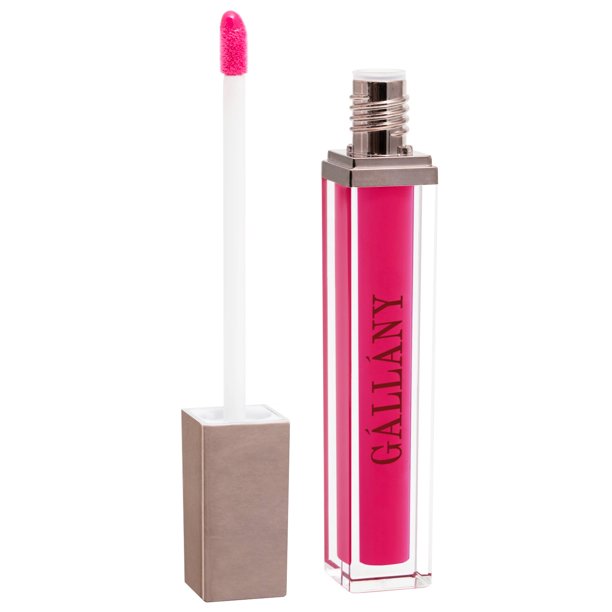 Brillo labial rosa brillante Lucite Gallany Cosmetics efecto voluminizador