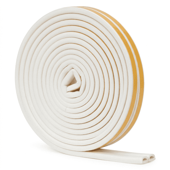 66 Feet Self Stick Foam Weather Stripping, Door Window Seal Draft Stopper Soundproof Insulation Tape