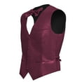 thumbnail image 4 of African Men's Jacquard Formal Suit Vest and Bow Tie set, 4 of 5