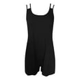 thumbnail image 5 of Women's Rompers Coverup Sleeveless Spaghetti Strap Wide Leg Bathing Jumpsuits Beach Summer Relaxed Fit Overalls with Pockets, 5 of 5