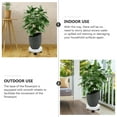thumbnail image 4 of Miangastore 1pc Resin Flowerpot Tray Creative Gardening Pot Tray Flowerpot Plate For Garden Random Grid-pattern Base, 4 of 8