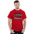 thumbnail image 5 of Not Always Right Just Never Wrong Men's Graphic T Shirt Tees Brisco Brands X, 5 of 6