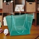 thumbnail image 1 of Bolso de playa de malla, elegante bolso de hombro para mujer, ideal para ir a compra, vacaciones o piscinas. Verde, 1 of 7