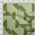 thumbnail image 3 of oneOone Viscose Chiffon Green Fabric Geometric Abstract Polka Craft Projects Decor Fabric Printed By The Yard 42 Inch Wide, 3 of 4