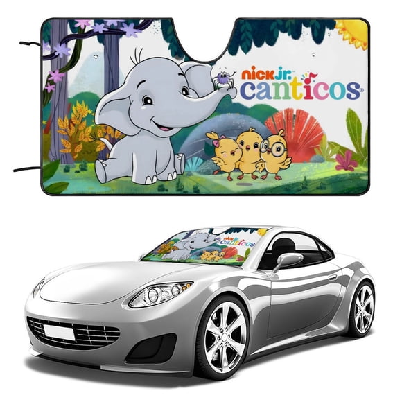 Canticos Parasol para Parabrisas Delantero Protector Plegable, Visera Solar para Auto Bloquea Rayos UV Mantiene tu Vehículo Fresco140cm*76cm