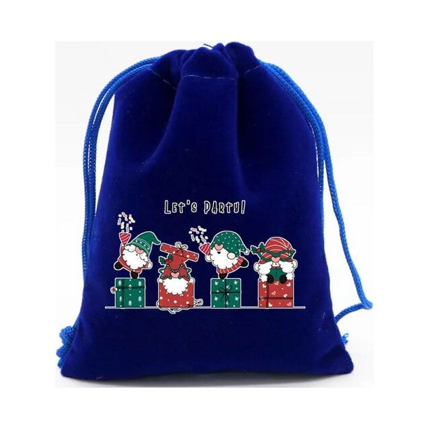 StoBag-bolsas de terciopelo de Feliz Navidad para niños, 50 piezas, embalaje de regalo de dulces, bolsillo de almacenamiento con cordón pequeño, favores de fiesta, venta al por mayor