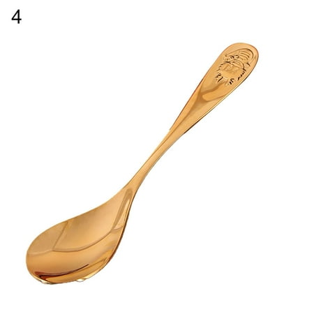 

TIANYUHE Heat-proof Soup Spoon Food Grade Animal Zodiac Design Non-stick Teaspoon Cutlery Kitchen Tools