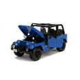 thumbnail image 4 of 1992 Jeep Wrangler Dark Blue with Extra Wheels Just Trucks Series 1/24 Diecast Model Car by Jada, 4 of 15