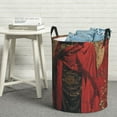 thumbnail image 6 of Fotbe Vintage Rose Scepter Skull Pattern Laundry Basket with Handles, Waterproof Large Laundry Hamper, Wash Bag for Corner Dorm, Rolling Laundry Basket with Handles-Small, 6 of 6