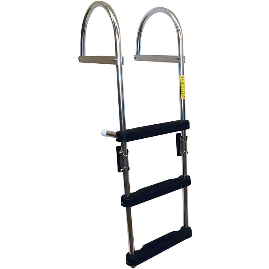 Garelick 12370:01 Folding Pontoon Transom Boarding Ladder - Walmart.com ...