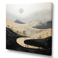 thumbnail image 2 of Designart "Minimalist Countryside In Black And White II" Countryside Canvas Prints, 2 of 7