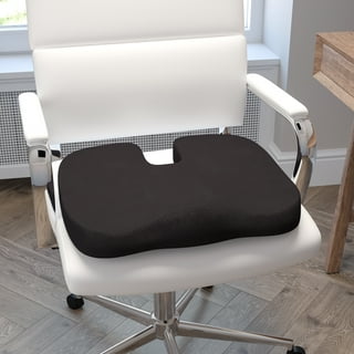 Kantek Memory Foam Seat Cushion Memory Foam Fabric Rubber Ergonomic Design  Comfortable Washable Easy to Clean Black Gray 1Each - Office Depot