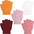 thumbnail image 1 of wonima44 ONESING 3-24 Pairs Winter Knit Gloves for Kids - White Finger Gloves for Boys and Girls, 1 of 1