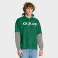 thumbnail image 2 of Men's Fanatics Kelly Green Philadelphia Eagles Helmet Retro Pullover Hoodie, 2 of 7