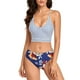 thumbnail image 2 of Nuevo traje de baño dividido para mujer Traje de baño sexy con estampado de rayas informales Fridja  nalpqowj19445, 2 of 8