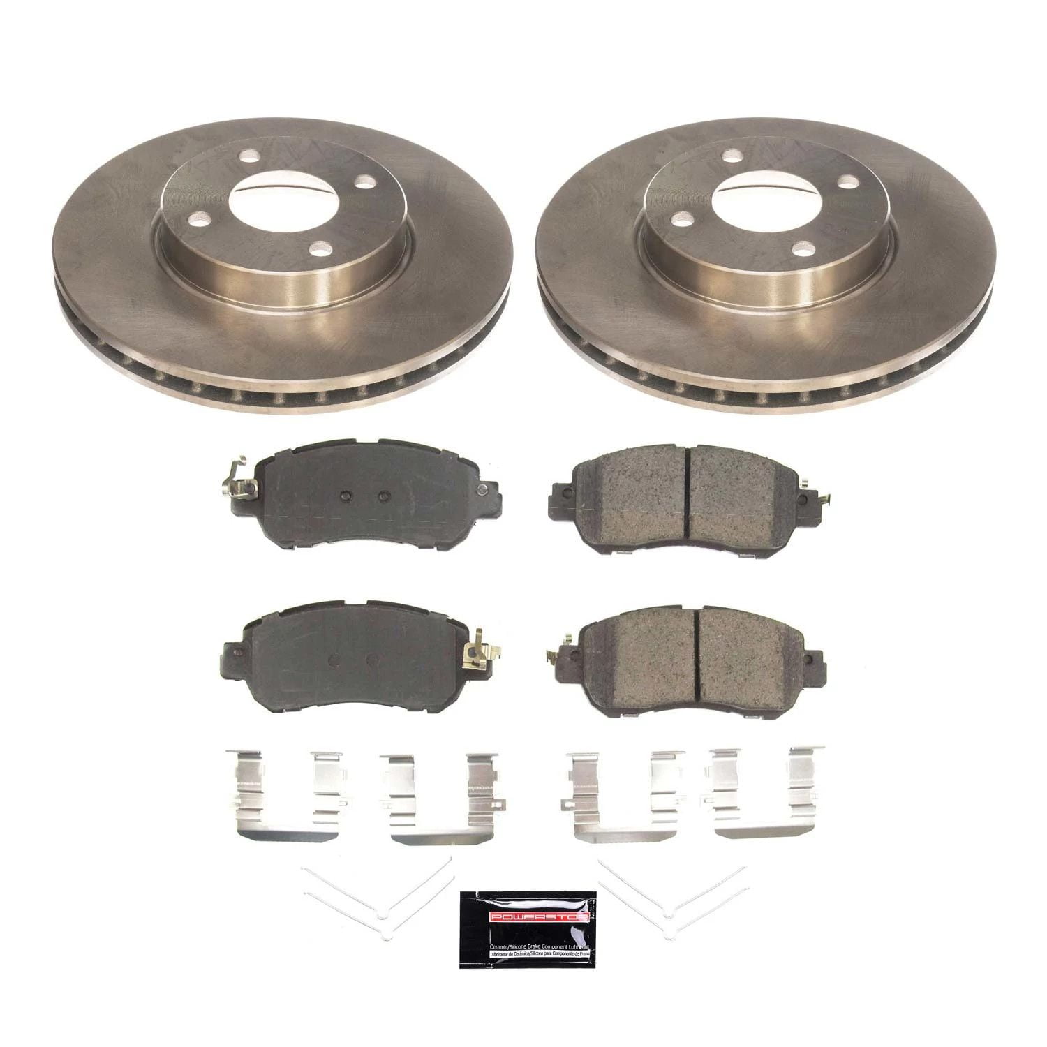 PowerStop Front Stock Replacement Brake Pad and Rotor Kit Fits: NISSAN Select Models KOE8326