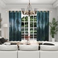 thumbnail image 4 of Lfeey Blackout Curtains, Living Room Darkening Grommet Window Drapes 2 Panel, 42x63 in, 4 of 6