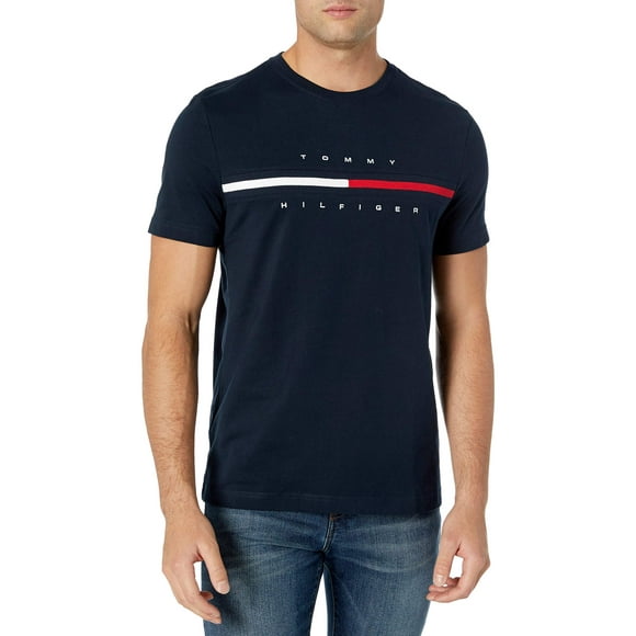 Camiseta Tommy Hilfiger de manga corta con logotipo para hombre - 5XL