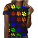thumbnail image 2 of Liamobondopolis - Camiseta con estampado de pata para mujer, camisetas de manga corta con estampado de pata para mamá de perro, 2 of 4