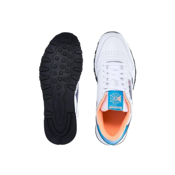 Tenis Reebok Classic Leather Hombre Blanco Piel blanco Reebok