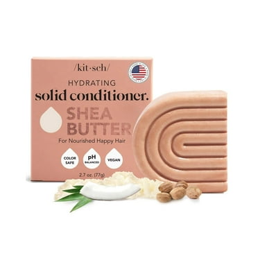 Kitsch Nourishing Conditioner Bar Set for Hair w/ Shea Butter - Solid Bar for Dry Hair, 3 oz