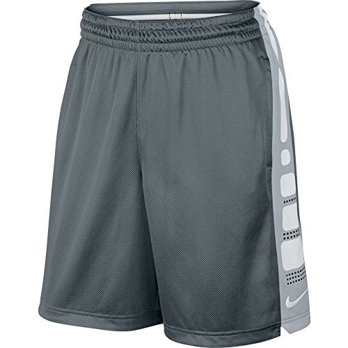 Nike - Nike Mens Elite Stripe Basketball Shorts Cool Grey/White 718378 ...