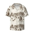 thumbnail image 3 of Cauagu Western Desert Cowboys3 Men's Short Sleeve Button Down Hawaiian Shirt for Men Bowling Shirts Casual Summer Beach Shirt,X-Large, 3 of 6