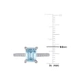 thumbnail image 3 of 1.90 Carat (Ctw) Aquamarine Octagon Ring with Diamonds in 14K White Gold for Women, 3 of 6