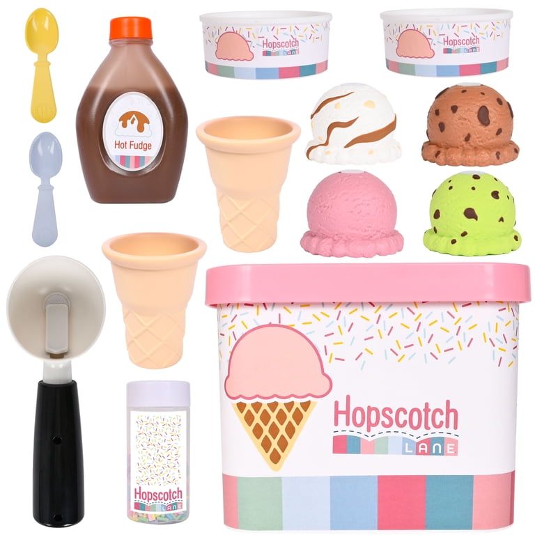 Hopscotch Lane Sweet Treats Ice Cream 15 Piece Set – Dessert Set